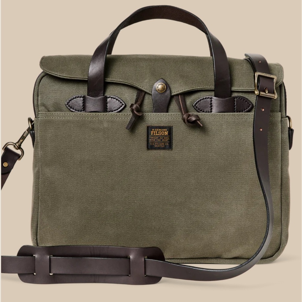 Filson rugged twill original briefcase